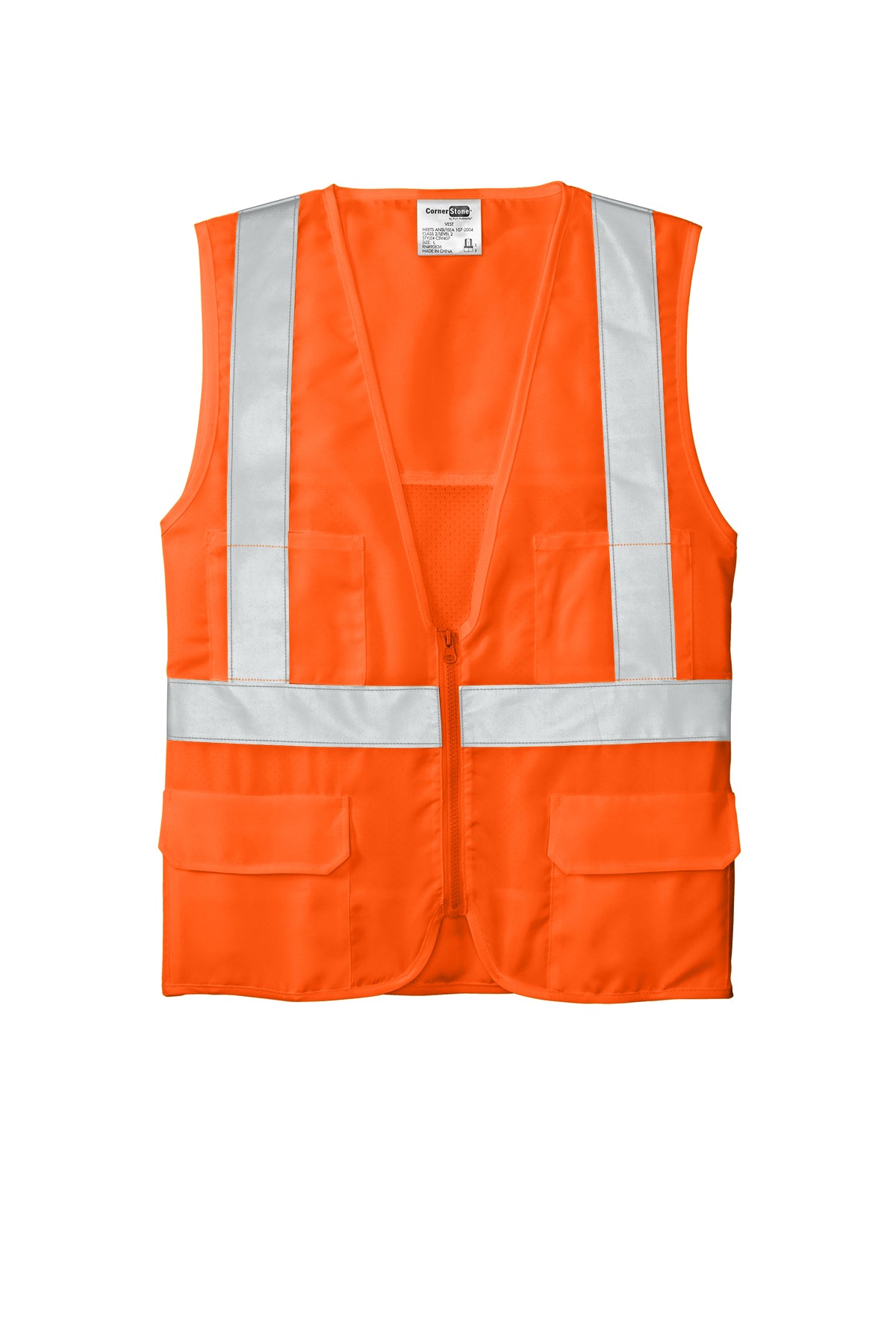 CSV405 CornerStone® ANSI 107 Class 2 Mesh Back Safety Vest