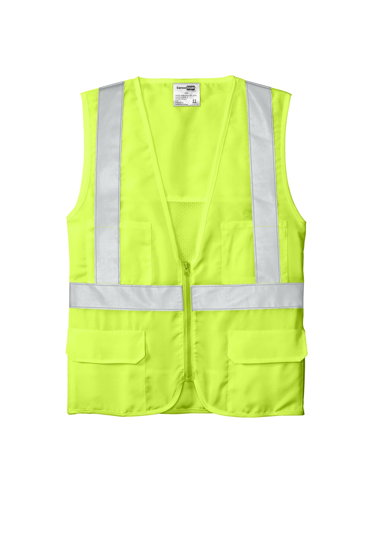 CSV405 CornerStone® ANSI 107 Class 2 Mesh Back Safety Vest