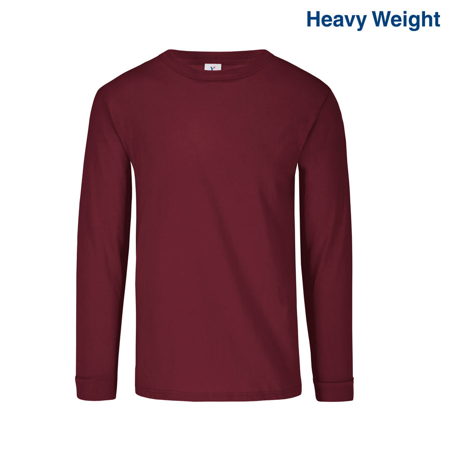 C0304 Yazbek™ Men’s Heavy Crew Neck Long Sleeve T-Shirt