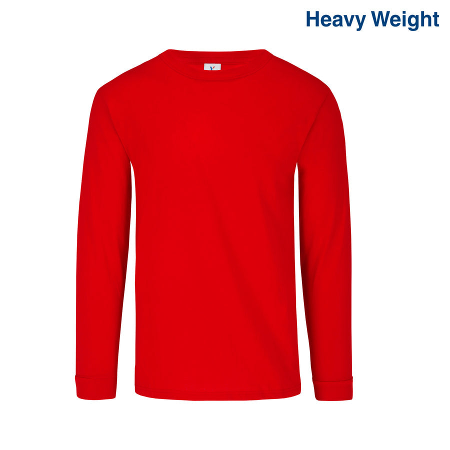 C0304 Yazbek™ Men’s Heavy Crew Neck Long Sleeve T-Shirt