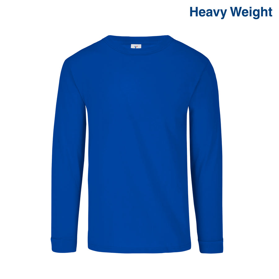 C0304 Yazbek™ Men’s Heavy Crew Neck Long Sleeve T-Shirt