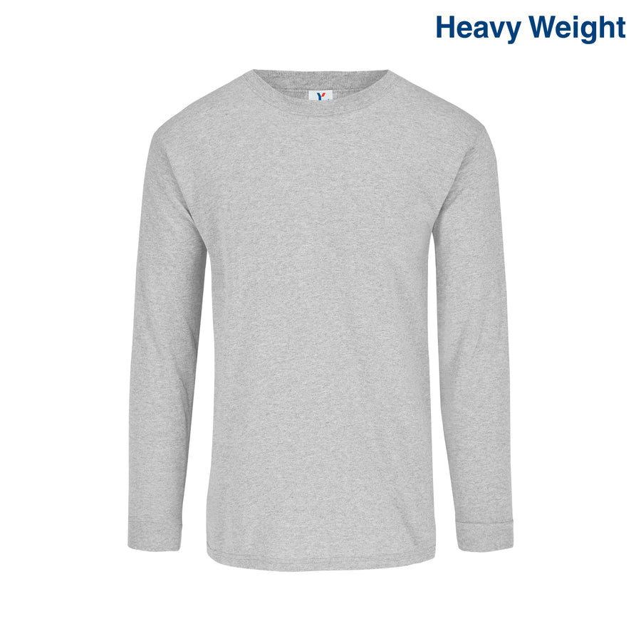 C0304 Yazbek™ Men’s Heavy Crew Neck Long Sleeve T-Shirt