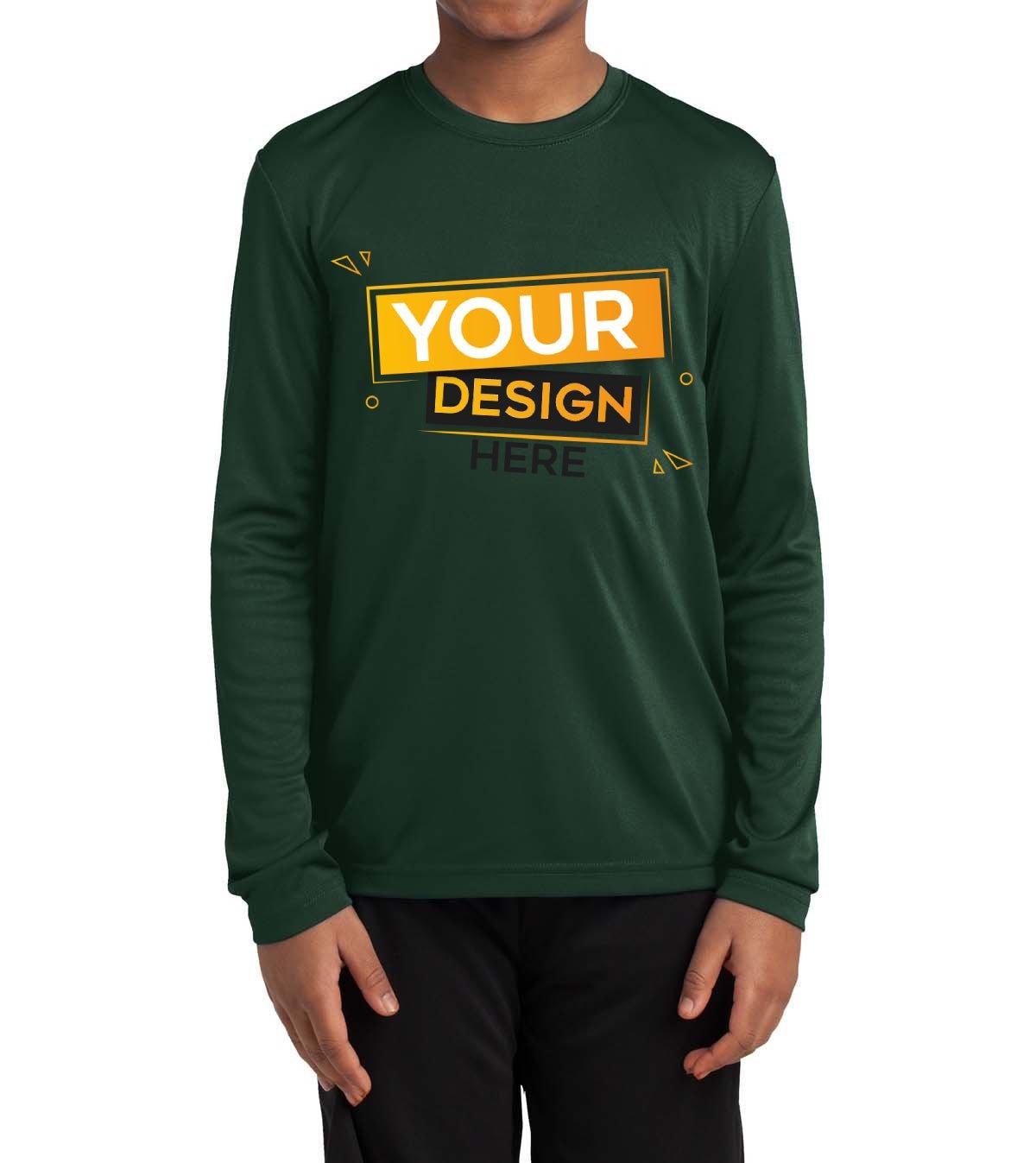 Sport-Tek Youth Competitor Long Sleeve - Full Quality Print