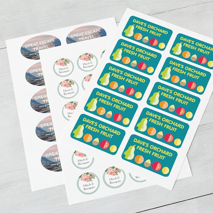 Stickers / Labels | Any Shape Dye Cut | 12x18 Sheet