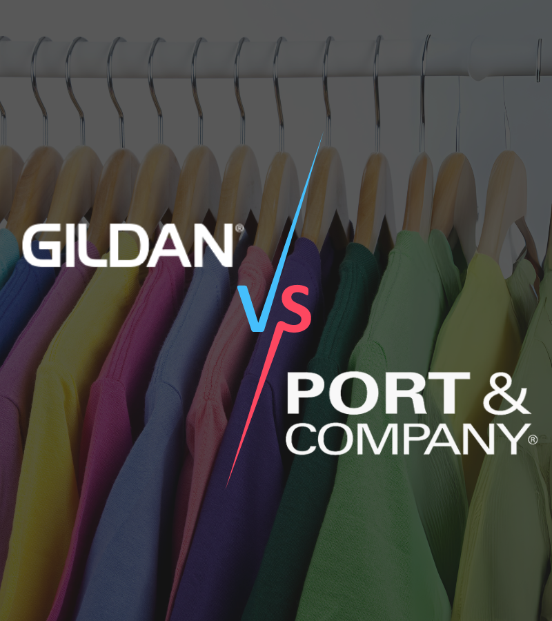 Gildan vs. Port & Company: Which T-Shirt Brand is Best for Your Custom Design?