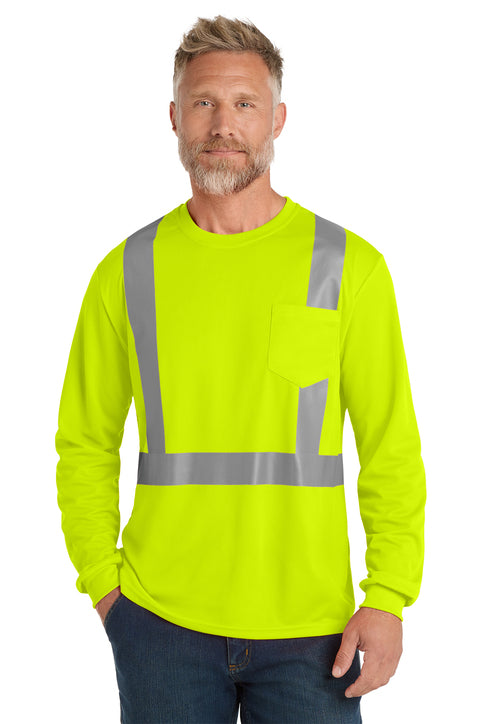 CS201 CornerStone®&nbsp;ANSI 107 Class 2 Mesh Long Sleeve Tee.