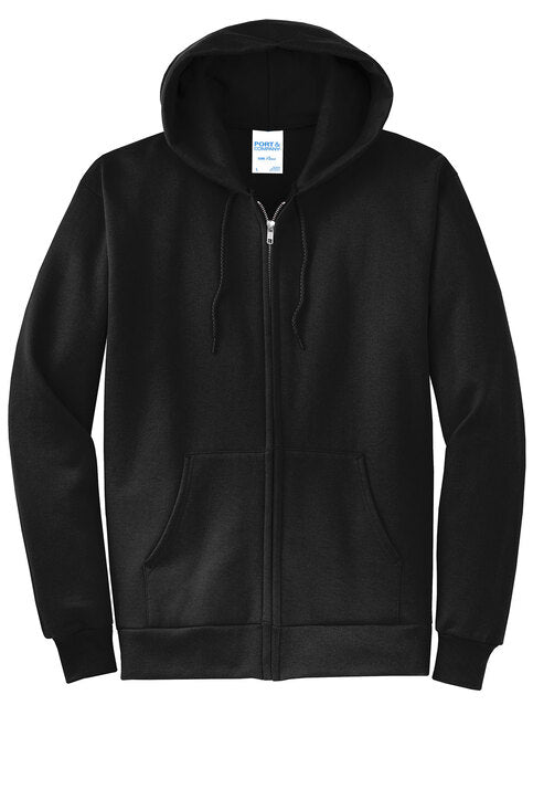PC78ZH Port & Co™ Core Fleece Full-Zip Hooded Sweatshirt