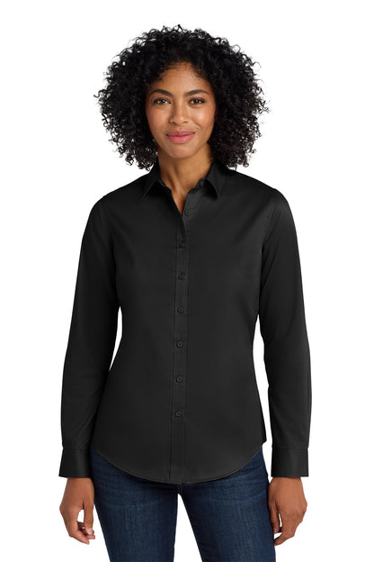 L663 Port Authority® Women's SuperPro™ Twill Shirt.