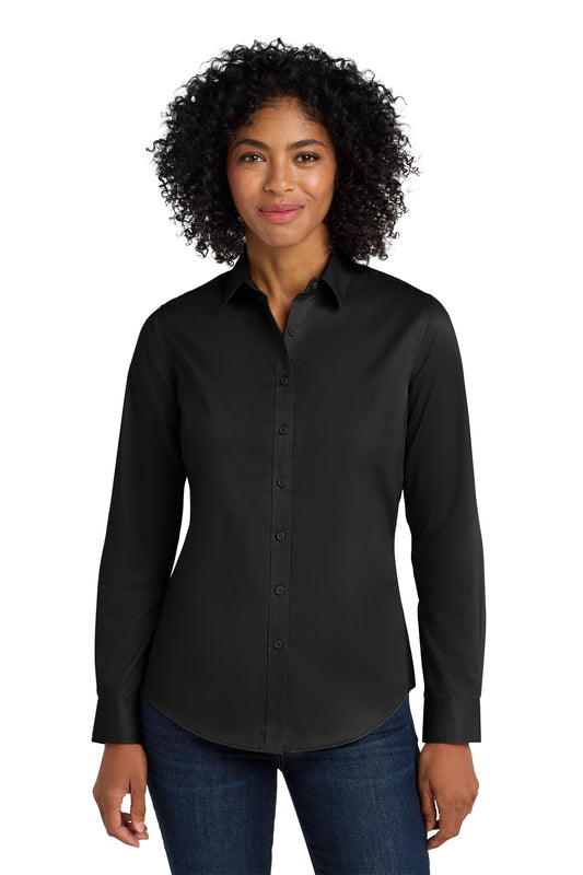 L663 Port Authority® Women's SuperPro™ Twill Shirt.