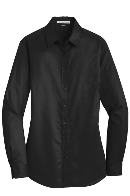 L663 Port Authority® Women's SuperPro™ Twill Shirt.