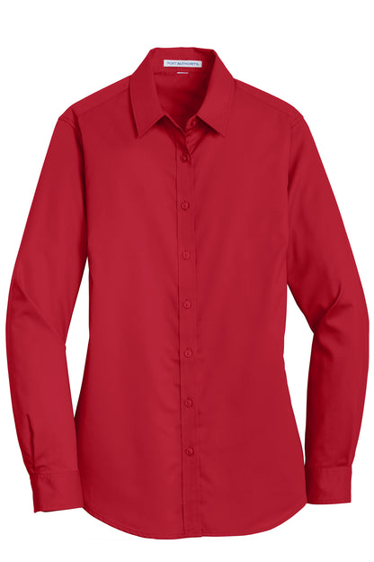 L663 Port Authority® Women's SuperPro™ Twill Shirt.