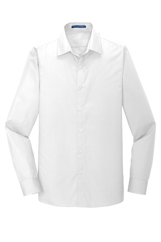 W100 Port Authority®&nbsp;Long Sleeve Carefree Poplin Shirt.