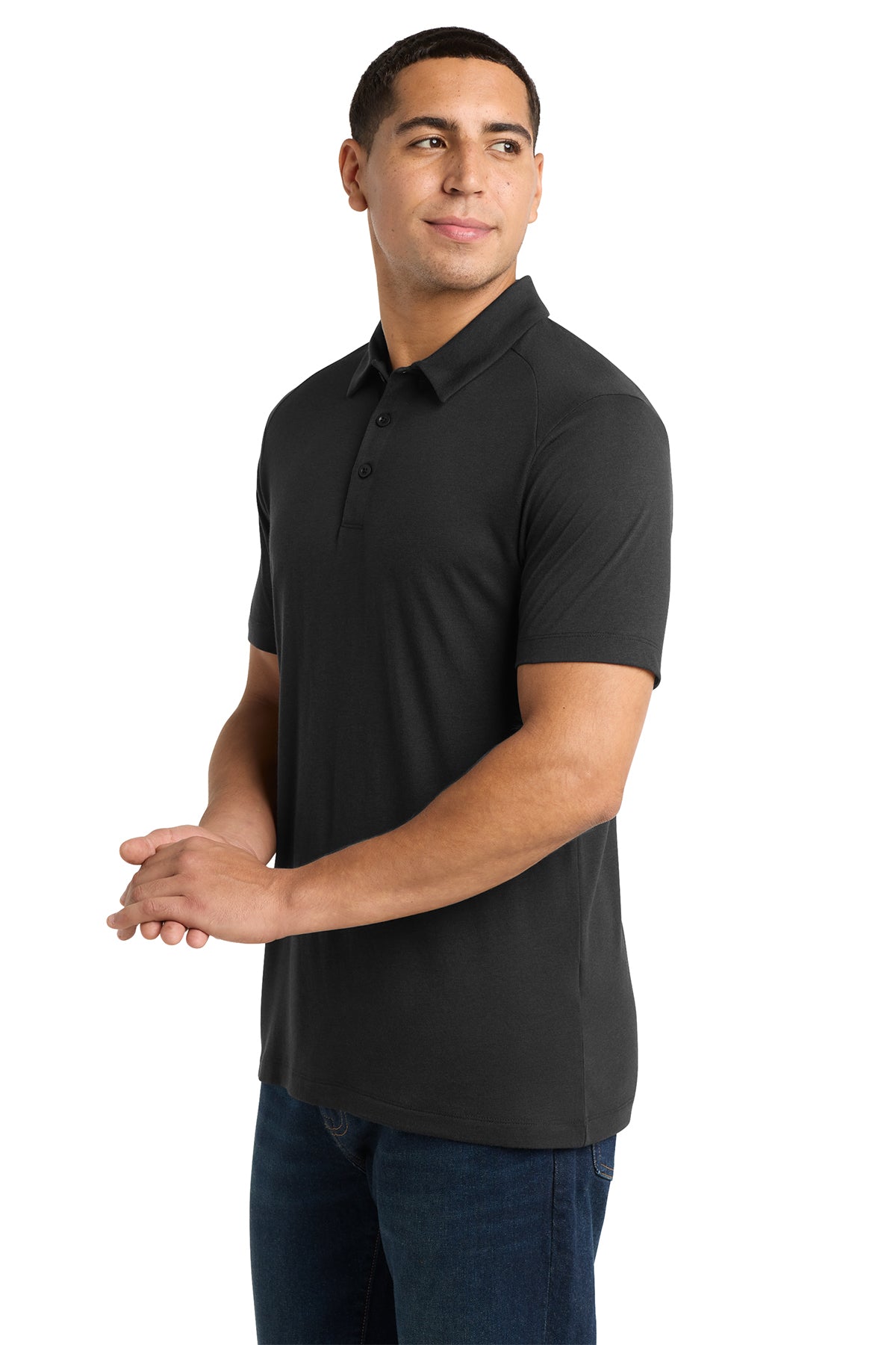 ST405 Sport-Tek® PosiCharge® Tri-Blend Wicking Polo.