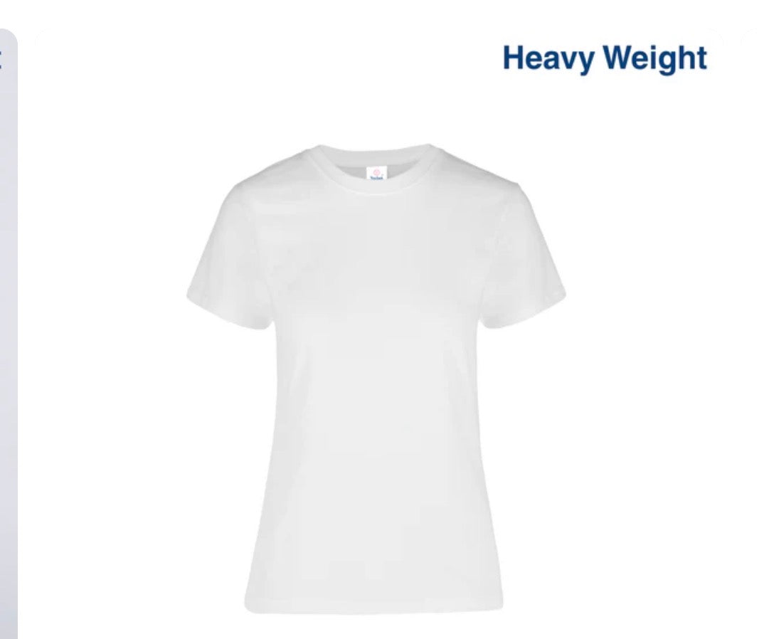 D0300
Women’s Heavy Weight Crew Neck Short Sleeve Silhouette T-Shirt
