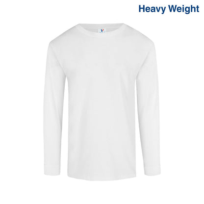 C0304 Yazbek™ Men’s Heavy Crew Neck Long Sleeve T-Shirt