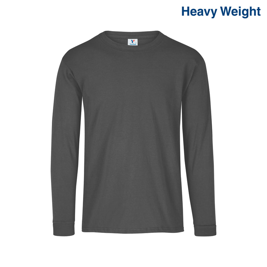 C0304 Yazbek™ Men’s Heavy Crew Neck Long Sleeve T-Shirt