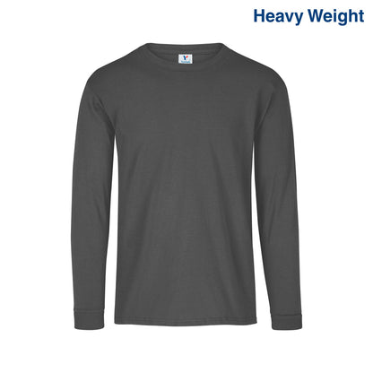 C0304 Yazbek™ Men’s Heavy Crew Neck Long Sleeve T-Shirt