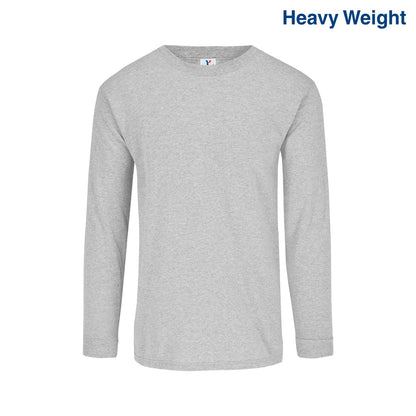 C0304 Yazbek™ Men’s Heavy Crew Neck Long Sleeve T-Shirt