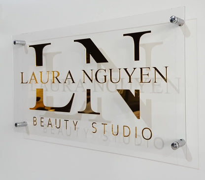 Laser Cut 3D acrylic Sign by SQF