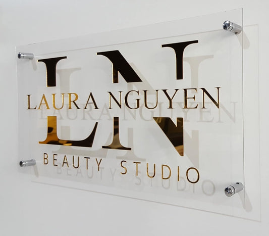 Laser Cut 3D acrylic Sign by SQF