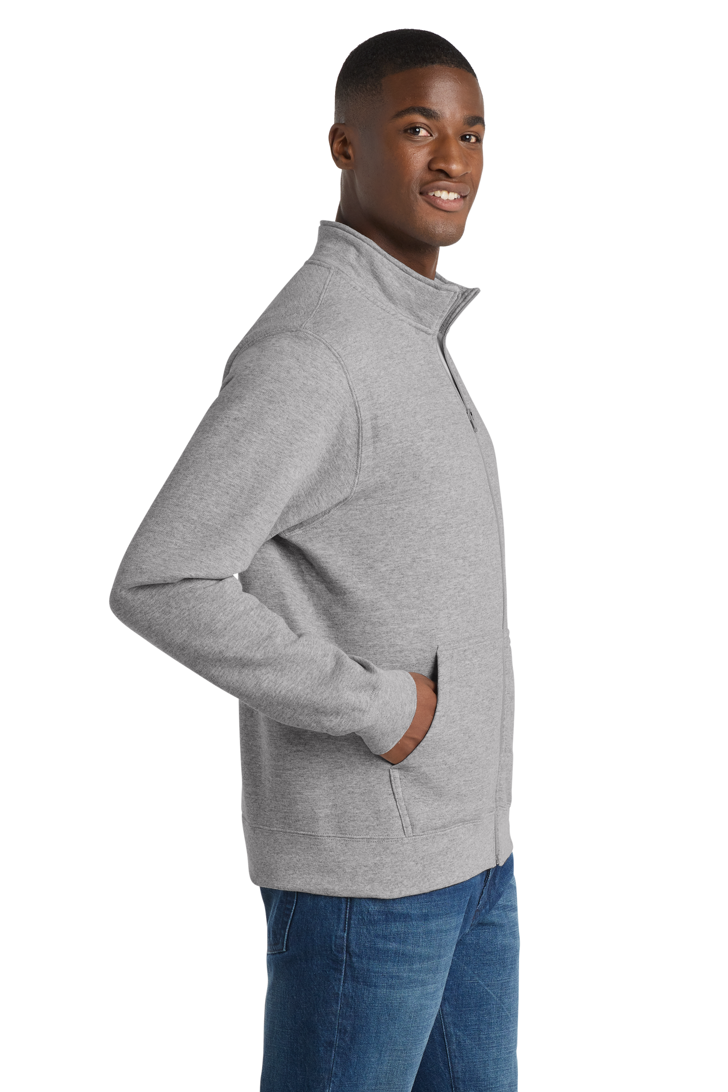 PC78FZ Port & Co™ Core Fleece Cadet Full-Zip Sweatshirt.