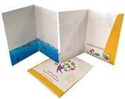 Presentation Folder 9x12 with TWO 4 inch Pockets - 2 BC Slits - Full Quality Print