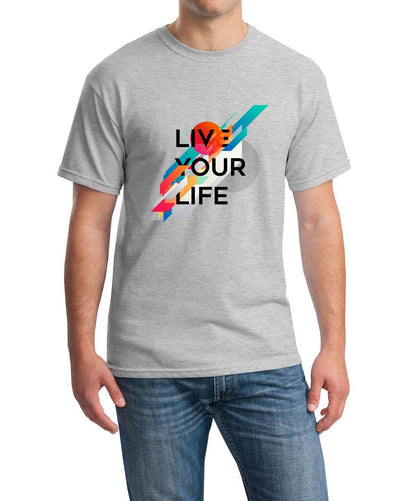 Vive tu vida Gildan 100% camiseta de algodón