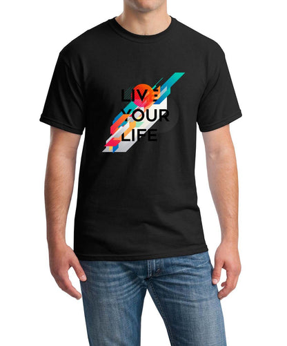 Vive tu vida Gildan 100% camiseta de algodón