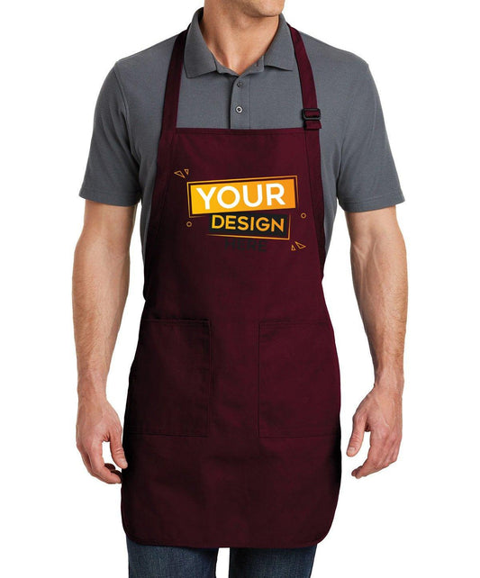 Port Authority® Full-Length Apron with Pockets - Full Quality Print