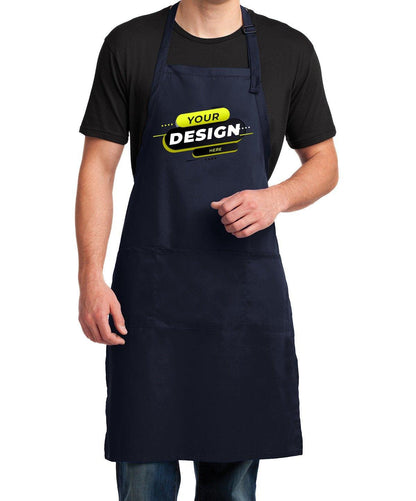 Port Authority® Easy Care Extra Long Bib Apron with Stain Release - Full Quality Print