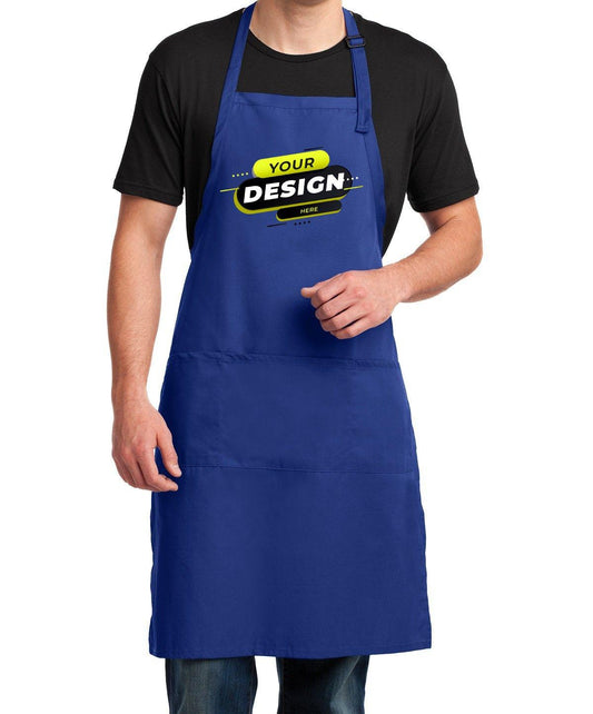 Port Authority® Easy Care Extra Long Bib Apron with Stain Release - Full Quality Print