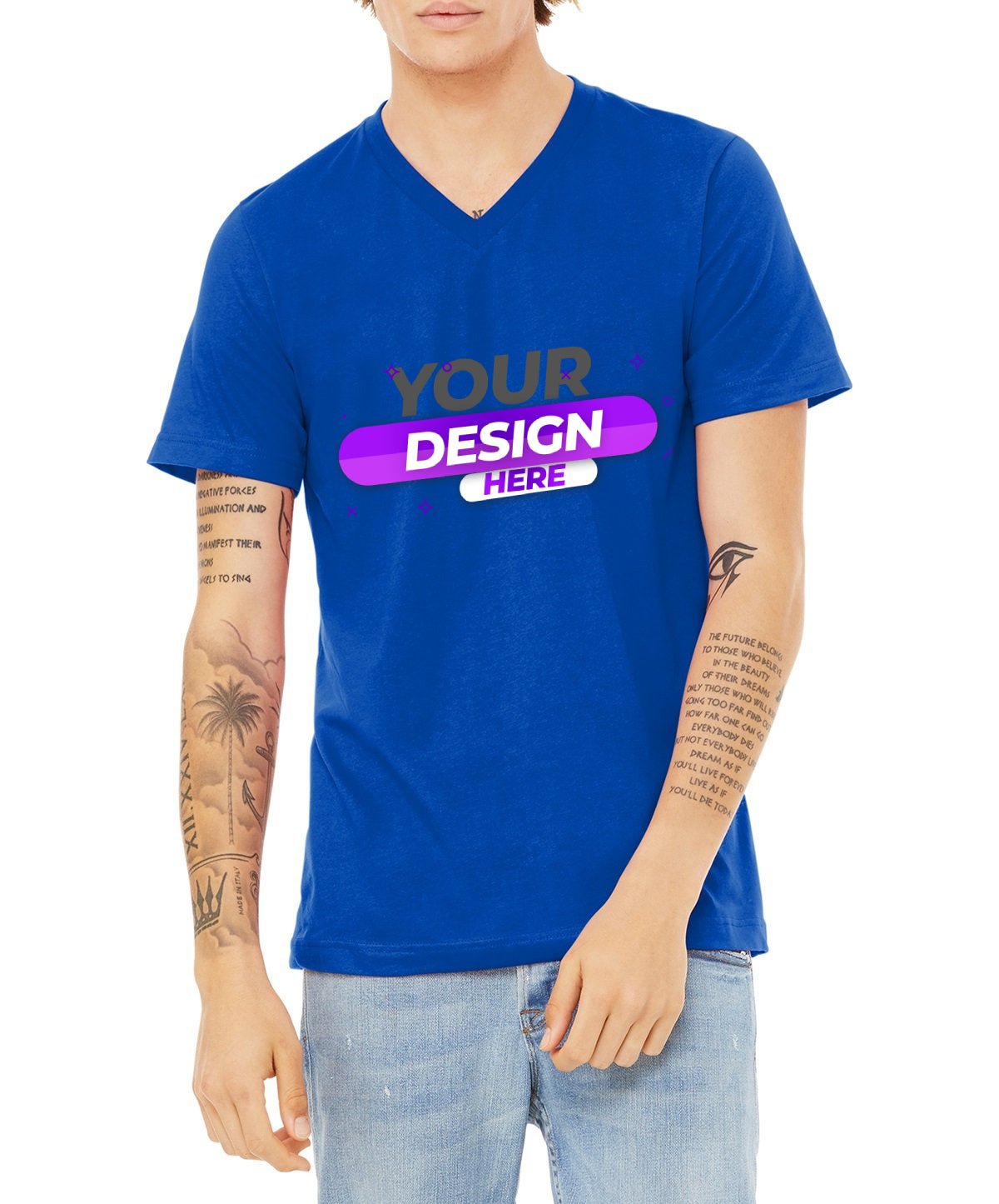 BELLA+CANVAS® Camiseta unisex con cuello de pico