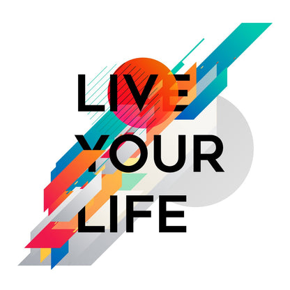 Live Your Life Core Cotton V-Neck Tee
