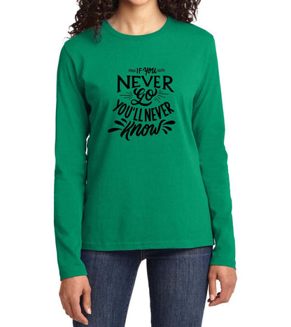 Never Camisetas de manga larga Mujer
