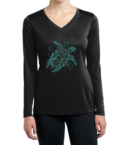 Sea You Soon Sport-Tek® Ladies Long Sleeve Competitor V-Neck