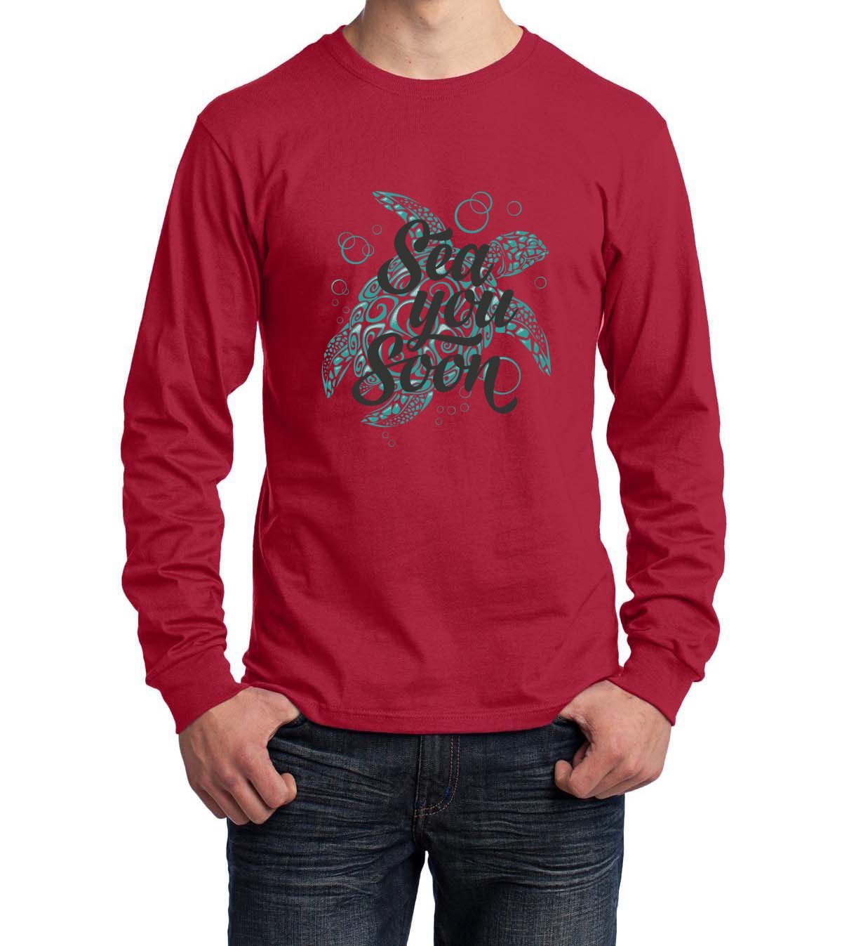 Camiseta de algodón Core de manga larga Sea You Soon