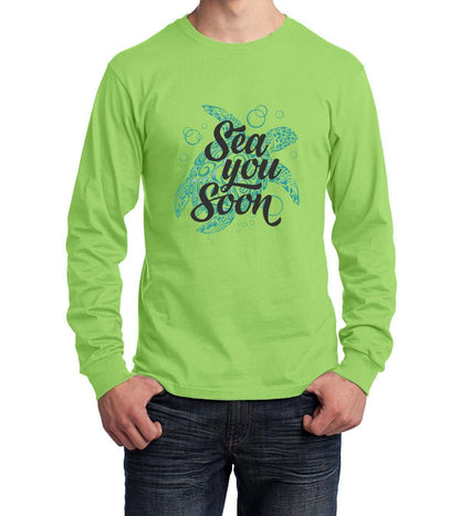 Camiseta de algodón Core de manga larga Sea You Soon