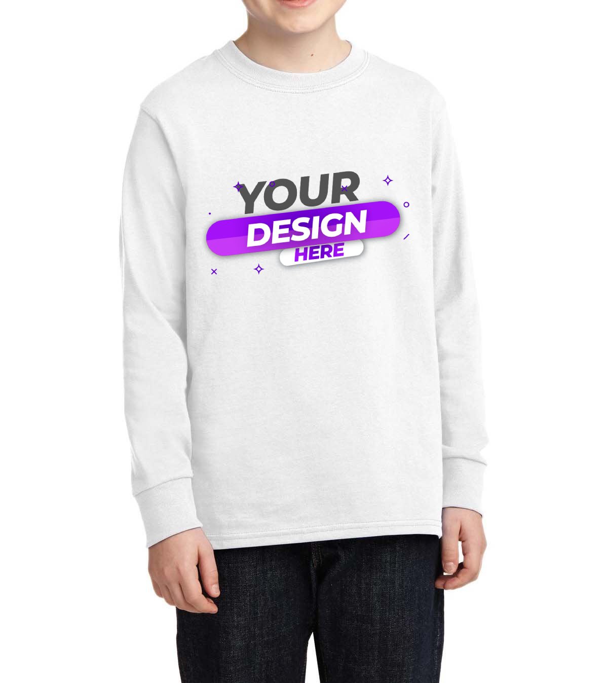 Youth Long Sleeve Core Cotton tee