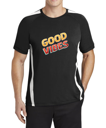 Good Vibes Sport-Tek® Colorblock Competitor Tee