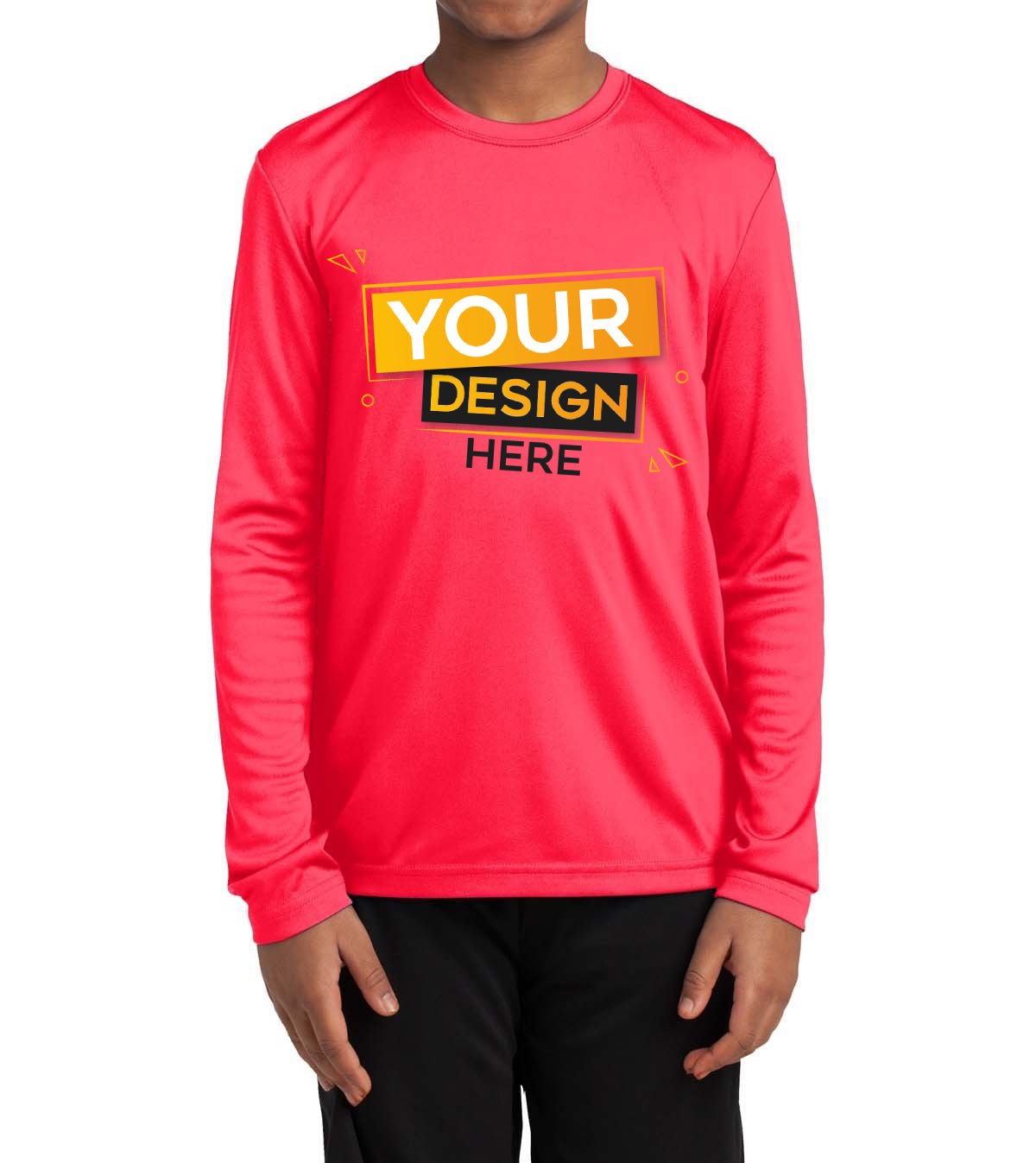 Camiseta de manga larga Sport-Tek Competitor para jóvenes