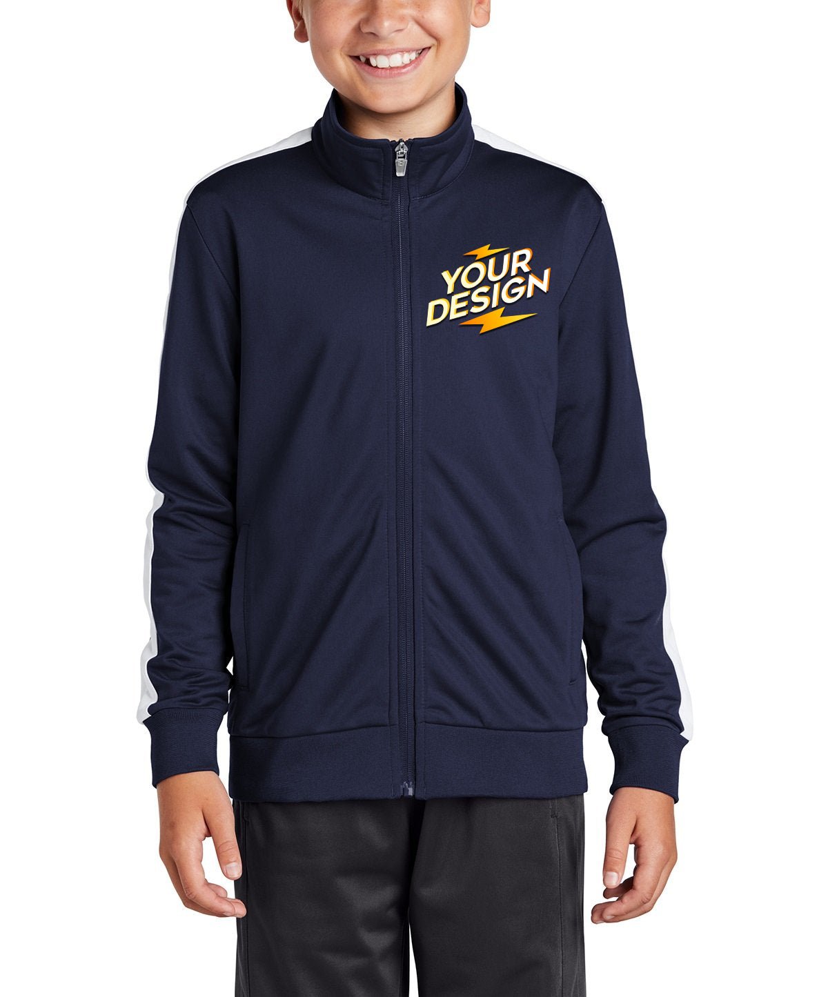 Sport-Tek® Youth Tricot Track Jacket